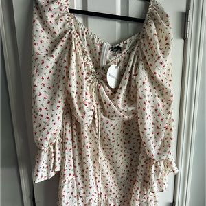 Boohoo off the shoulders Dress NWT